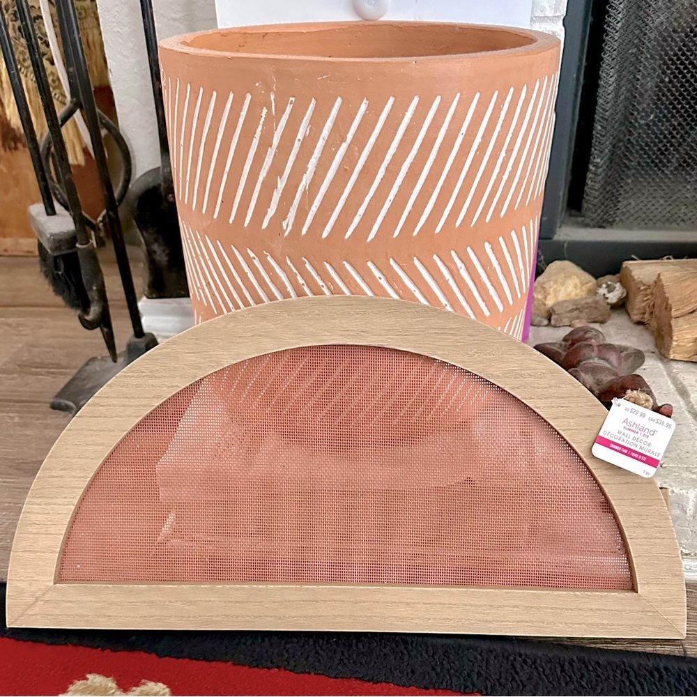 Decorative Burnt Orange Mesh Arch from Michael’s